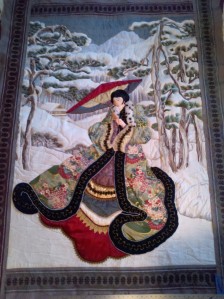 Geisha in the snow (quilt)